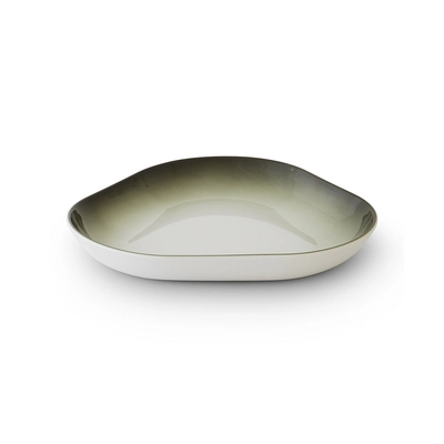 Tri Assiette triangulaire, H: 5 cm, 34 x 32.5 cm, olive_1