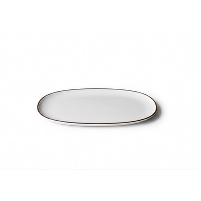 Rustikk Strok Frame Assiette plate, 26.5 x 20.5 cm , 7x11, mahogany_1