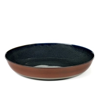 Terres de Rêves, Assiette coupe, d.blue/rust creuse, Ø 21 cm, H: 4 cm
