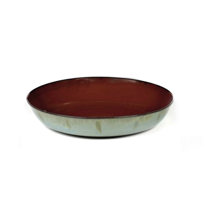 Terres de Rêves, Assiette coupe, rust/sm.blue creuse, Ø 21 cm, H: 4 cm_1