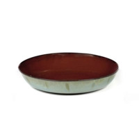 Terres de Rêves, Assiette coupe, rust/sm.blue creuse, Ø 21 cm, H: 4 cm