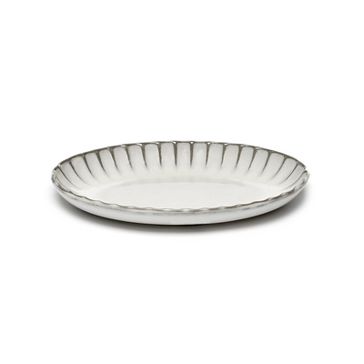 Inku Sergio Herman Assiette creuse ovale, blanc 22 x 15.4 cm, H: 2.7 cm_1