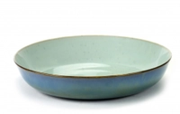 Terres de Rêves, Assiette coupe, l.blue /smokeblue creuse, Ø 21 cm, H: 4 cm_1