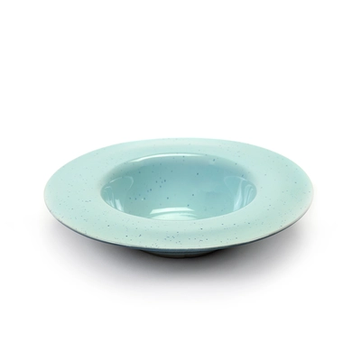 Terres de Rêves, Teller tief, l.blue/s.blue,  mit Fahne, Ø 21.3 cm, H: 5 cm_1