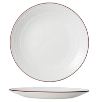 Bead Maroon Band Accent Assiette coupe, Ø 28.5 cm, plate