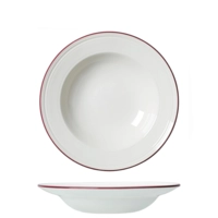 Bead Maroon Band assiette creuse, Ø 24 cm 