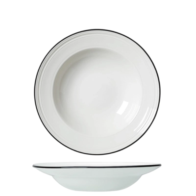 Bead Black Band assiette creuse, Ø 24 cm  _1