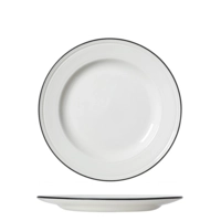 Bead Black Band assiette plate, Ø 25.5 cm  