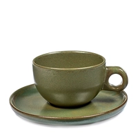 Sergio Herman, Cappuccino tasse avec soucoupe, Camogreen, tasse 23 cl, soucoupe Ø 16.5 cm