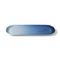 Fade Plat bleu, 41 x 13 cm  