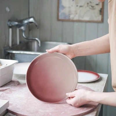 Fade Assiette plate rose, Ø 24 cm _2