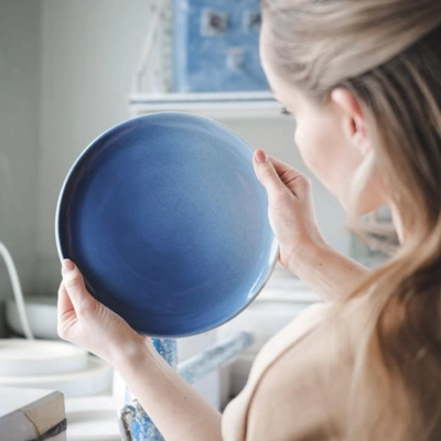 Fade Assiette plate bleu, Ø 26 cm _2