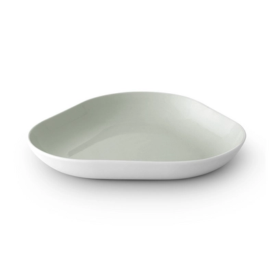 Tri Teller dreieckig, H: 5 cm, 34 x 32.5 cm,  Spray 5x39, gray green_1