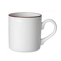 Bead Maroon Band Mug, 28.5 cl  