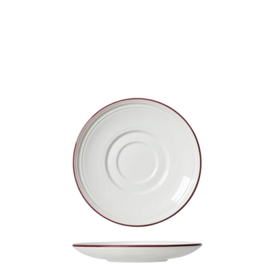 Bead Maroon Band Kombi Untertasse, Ø 15 cm _1
