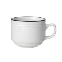 Bead Black Band Tasse à café emp., 20 cl 