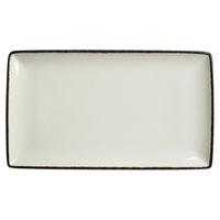 Charcoal Dapple plat rectangulaire, 33  x 19 cm 