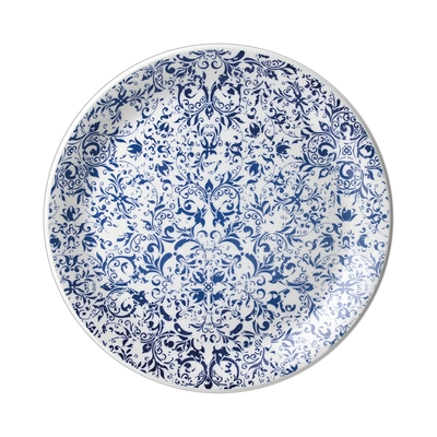 Ink Legacy Blue Neg Assiette plate coupe, Ø25.25cm _1