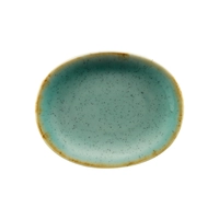 Trend Split Teller flach oval, 12 x 10 cm 