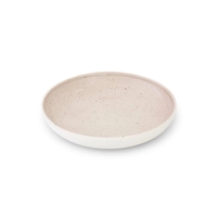 Ela Rosa Assiette bord, H: 4 cm, Ø 17 cm, 7x18, café creme