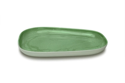 Fri Flom Assiette plate, 30 x 23 cm, 5x26 retro green_1