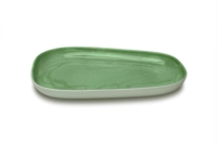 Fri Flom Assiette plate, 30 x 23 cm, 5x26 retro green