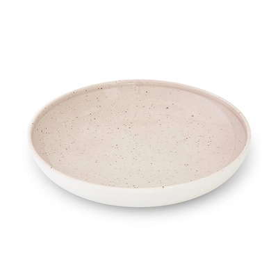 Ela Rosa Teller mit hohem Rand, Ø 27cm, 7x18, 140 cl, café creme_1