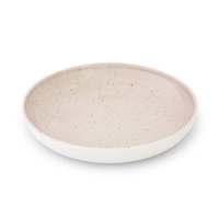 Ela Rosa Teller mit hohem Rand, Ø 27cm, 7x18, 140 cl, café creme