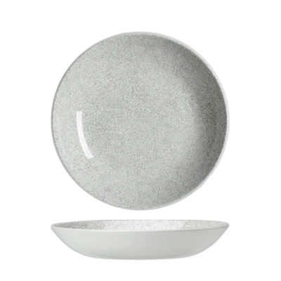 Ink Crackle Grey Assiette creuse coupe, Ø 25.25 cm _1