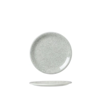 Ink Crackle Grey Assiette plate coupe, Ø 15.25 cm 