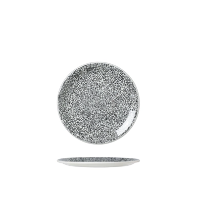 Ink Crackle Black Teller Coupe flach, Ø 15.25 cm _1