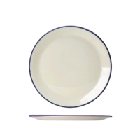 Blue Dapple Teller Coupe flach, Ø 23 cm 
