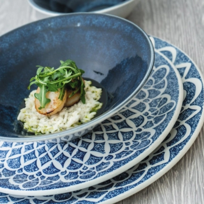 Ink Nomad Blue Assiette plate coupe, Ø 25.25 cm _2