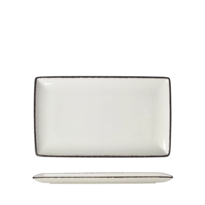 Charcoal Dapple plat rectangulaire, 33  x 19 cm _1