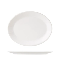 Monaco Assiette plate ovale, 28cm 