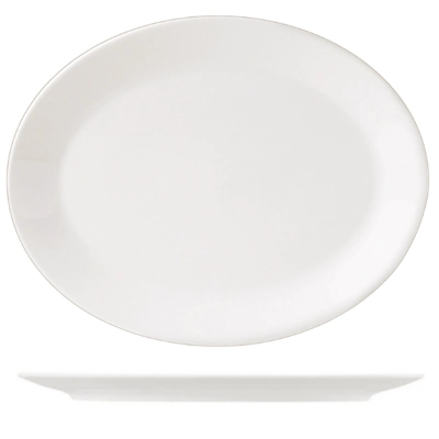 Monaco Teller flach oval, 33 cm _1
