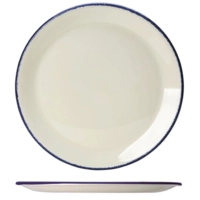 Blue Dapple Teller Coupe flach, Ø 30 cm 