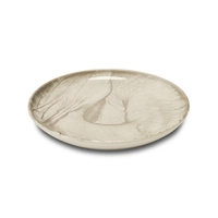 Flom Teller Coupe flach, Ø 23 cm, 7x11, mahogany