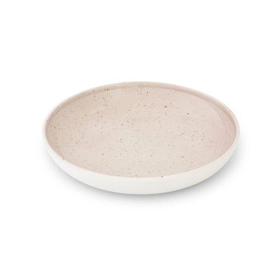 Ela Rosa Teller mit hohem Rand, Ø 22cm, 7x18, 90 cl, café creme_1
