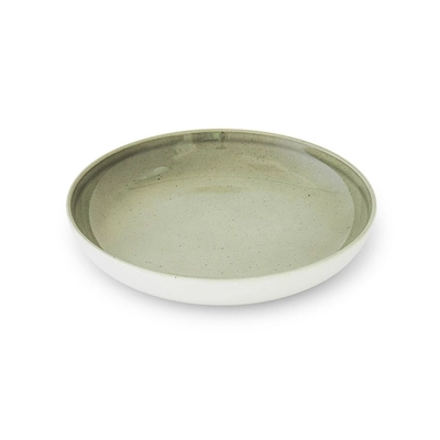 Ela Grønn Teller mit hohem Rand, Ø 22cm, 5x01, 90 cl, olive_1