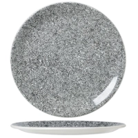 Ink Crackle Black Teller Coupe flach, Ø 30 cm 