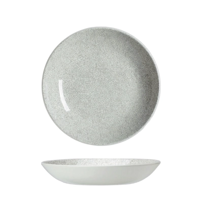 Ink Crackle Grey Assiette creuse coupe, Ø 21.6 cm _1