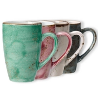 Craft Chope tasse, set 8-piece, 4-colorées 