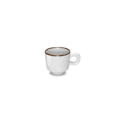 Rustikk Strok Front Dining Espresso Obertasse, 8 cl, 7x11, mahogany_1