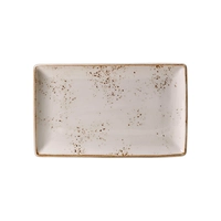 Craft White Assiette plate rectangul.,27 x 16.75cm 