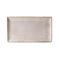 Craft White Assiette rectangulaire, 33x27cm plate