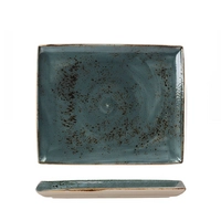 Craft Blue Assiette rectangulaire, 33 x 27 cm, plate