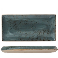 Craft Blue Teller rechteckig, 37 x 16.5 cm 