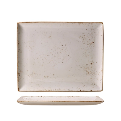Craft White Assiette rectangulaire, 33x27cm plate_1
