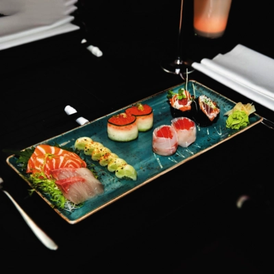 Craft Blue Assiette  rectangulaire, 37 x 16.5cm _2